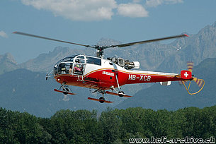 Collombey/VS, July 2006 - The SE 3160 Alouette III HB-XCB in service with Air Glaciers (K. Albisser)