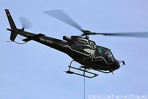 Locarno/TI, February 2024 - The AS 350B3e Ecureuil HB-ZOX in service with Tarmac Aviation SA (O. Colombi)