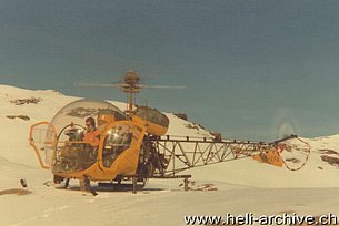 1976 - Il Westland/Agusta-Bell 47G-3B-1 HB-XFA in servizio con la Eliticino (HAB)