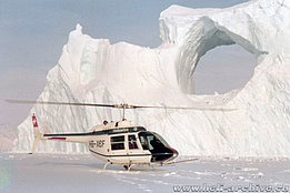 Greenland, autumn 1971 - The Bell 206A Jet Ranger HB-XCF in service with Heliswiss (HAB)
