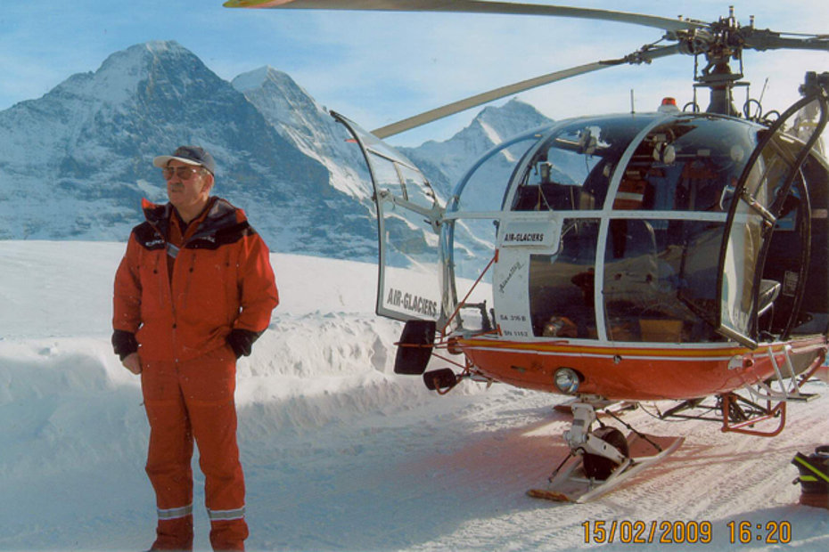 Rescue mission with the SE 3160 Alouette III HB-ZEQ (archive A. Litzler)