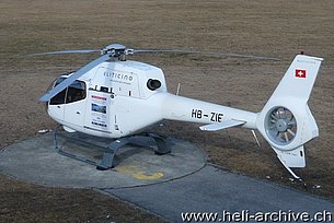 Locarno airport/TI, March 2013 - The EC 120B Colibrì HB-ZIE in service with Swiss Helicopters (M. Bazzani)