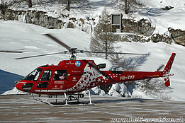 Zermatt/VS, February 2010 - The AS 350B3+ Ecureuil HB-ZKF in service with Air Zermatt (M. Bazzani)