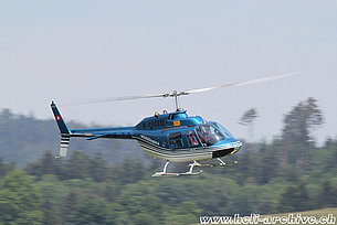 Belp/BE, June 2013 - The Bell 206B Jet Ranger III HB-ZLO in service with Swiss Helicopter AG (O. Colombi)