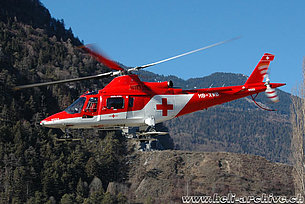 Untervaz/GR, febbraio 2007 - L'Agusta A109K2 HB-XWB in servizio con la Rega (K. Albisser)