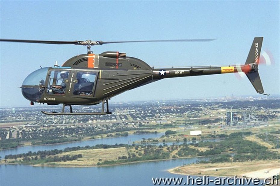 The Bell 206 Jet Ranger is an evolution of the Bell OH-4A, one of the candidates of the Army's LOH competition (HAB)