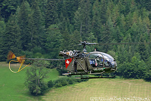 Belp/BE - The SE 3130 Alouette 2 HB-XYB in service with Alouette Swiss AG (archive R. Zurcher)