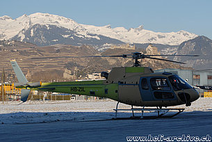 Sion/VS, gennaio 2009 - L'AS 350B2 Ecureuil HB-ZIL in servizio con la Héli-Alpes SA (N. Däpp)