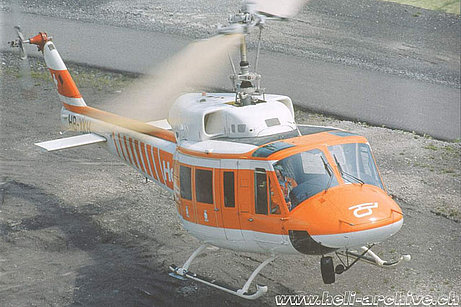 JB Schmid at the controls of the Bell 214B-1 Big Lifter HB-XKH in service with Heliswiss (P. Aegerter)