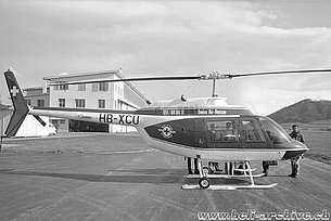 Belp/BE, early 1970s - The Agusta-Bell 206A Jet Ranger HB-XCU in service with SARG (HAB)