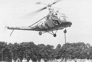 Germania, marzo 1954 - L'Hiller UH-12A HB-XAA in servizio con la Air Import (M. Kramer)