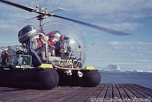 Greenland, summer 1969 - The Agusta-Bell 47G3B-1 HB-XCI in service with Heliswiss piloted by Jean Seydoux (HAB)