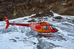 Mutthornhütte/BE, settembre 2012 - L'Agusta-Bell 206B Jet Ranger III HB-XSM in servizio con la Mountain Flyers 80 Ltd (K. Albisser)