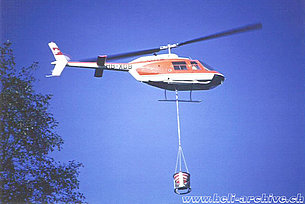 Anni Settanta - Il Bell 206A/B Jet Ranger II HB-XDB in servizio con la Heliswiss (HAB)