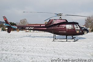 Sitterdorf/TG, January 2009 - The AS 350B Ecureuil HB-ZHC in service with Verein Helibiz (M. Vogt)