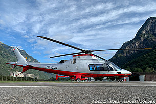 Lodrino/TI, agosto 2020 - L'Agusta A109S HB-ZQQ in servizio con la Karen SA (M. Bazzani)