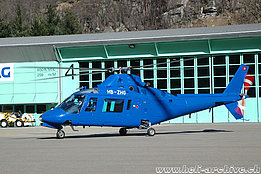 Lodrino/TI, April 2007 - The Agusta A109A HB-ZHG in service with Karen (M. Bazzani)