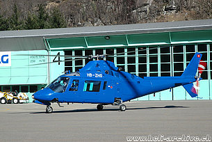 Lodrino/TI, April 2007 - The Agusta A109A HB-ZHG in service with Karen (M. Bazzani)