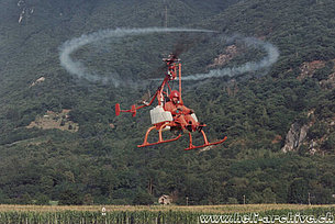 Anni Novanta - L'elicottero sperimentale CH-1 ATI (Liteco - Intora Firebird) in volo pilotato da Heinz von Wyl (HAB)