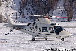 Samedan/GR, dicembre 2004 - L'Agusta 109E Elite HB-ZEO in servizio con la Eliticino (M. Ceresa)