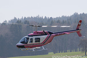 Buttwil/AG, aprile 2018 - Il Bell 206B Jet Ranger III HB-XXY in servizio con la CHS Central Helicopter Services AG (M. Ceresa)