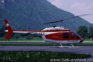 Mollis/GL - L'Agusta-Bell 206B Jet Ranger II HB-XEZ in servizio con la Linth Helikopter (A. Ackermann)