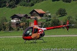 St. Stephan/BE, August 2010 - The Robinson R-22 Beta II HB-ZGO in service with Mountain Flyers 80 Ltd. (B. Siegfried)