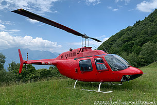 Sementina/TI, maggio 2020 - Il Bell 206B Jet Ranger II HB-ZAL in servizio con la Karen (M. Bazzani)