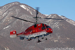 Locarno airport/TI, December 2010 - The Kamov KA-32A12 HB-XKE in service with Heliswiss International AG (M. Bazzani)