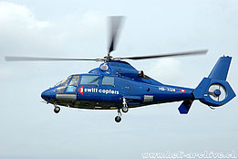August 2005 - The AS 365N Dauphin 2 HB-XQW in service with Swift Copters SA (K. Albisser)