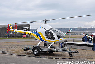 Grenchen/SO, March 2010 - The Exec 90 HB-YGU belonging to Helicopters GmbH (K. Albisser)