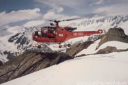 Andermatt/UR, 1980s - The SA 319B Alouette 3 HB-XGU in service with Rega (P. Menucelli)