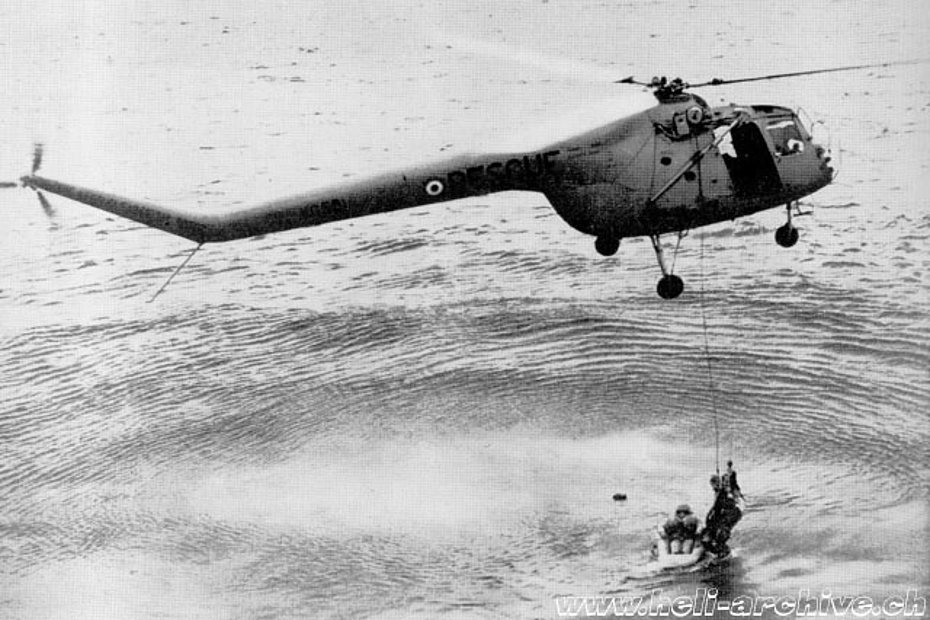 Il Bristol 171 Sycamore fu uno dei primi elicotteri ad essere impiegato per missioni di ricerca e soccorso in mare (HAB - brochure Bristol)