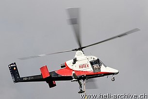 Ambrì/TI, maggio 2014 - Il Kaman K-1200 K-Max HB-ZIH in servizio con la Rotex Helicopter AG (M. Ceresa)