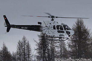 Lodrino/TI, February 2018 - The AS 350B3 Ecureuil HB-ZLK in service with Tarmac Aviation SA (M. Ceresa)
