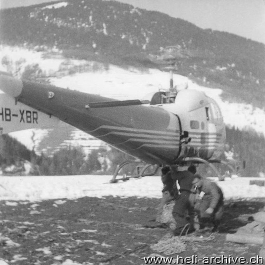 L'HB-XBR fotografato pochi minuti prima dell'incidente nel quale venne completamente distrutto (HAB)
