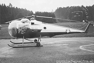 Il Brantly B.2 HB-XAZ immatricolato nel 1961 da Hans Berger (AFS)