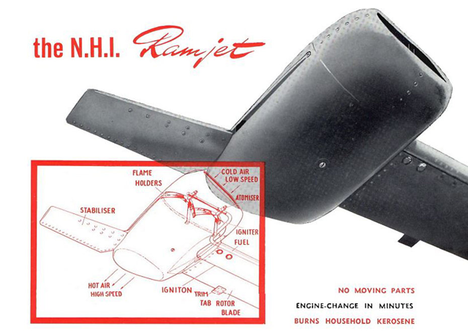 The ramjet TJ-5A was manufactured by Kromhout Motoren Fabriek (HAB)
