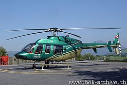 Haltikon/SZ, settembre 2003 - Il Bell 407 HB-ZBA in servizio con la HELOG Zürich-Flughafen AG (T. Schmid)