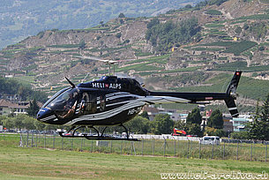 Sion/VS, agosto 2018 - Il Bell 505 HB-ZYN in servizio con la Héli-Alpes (M. Ceresa)