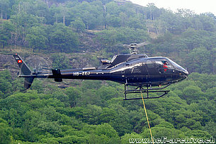 The AS 350B3 Ecureuil HB-ZEJ in servive with Tarmac-Aviation (O. Colombi)