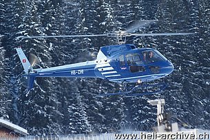 WEF Davos 2011 - The AS 350B2 Ecureuil HB-ZHI in service with Heliswiss (B. Siegfried)