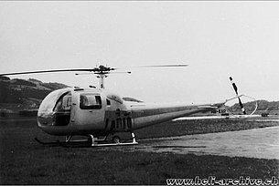Belp/BE, anni Sessanta - Il Bell 47J2 HB-XAR in servizio con la Heliswiss (HAB)