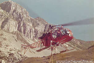 1973 - L'SA 315B Lama HB-XDZ in servizio con la Heliswiss (P. Schmid)