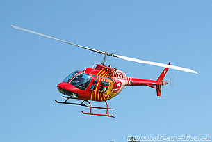 Zollbrück/SG, settembre 2007 - Il Bell 206B Jet Ranger III HB-XSM in servizio con la Mountain Flyers 80 Ltd. (K. Albisser)