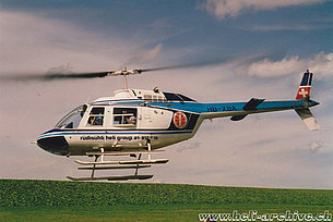 Pfaffnau/LU 1990 - L'Agusta-Bell 206B Jet Ranger III HB-XBA in servizio con la Rüdisühli Helitransport (K. Albisser)
