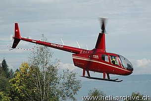 Schindellegi/SZ, settembre 2014 - Il Robinson R-66 HB-ZSF in servizio con la Fuchs Helikopter (M. Bazzani)