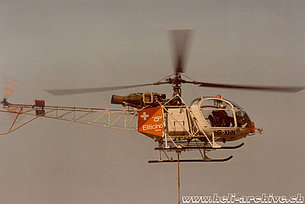 Aprile 1985 - L'SA 315B Lama HB-XHN in servizio con la Eliticino (HAB)