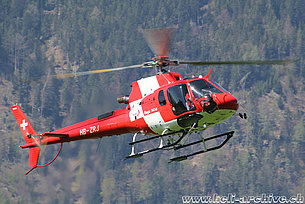 Wilderswil/BE, May 2019 - The AS 350B3e Ecureuil HB-ZRJ in service with Rega (M. Ceresa)