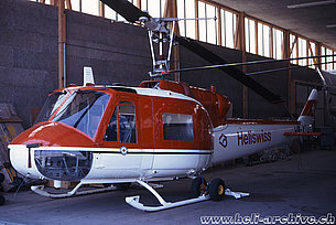 Belp/BE, anni Settanta - L'Agusta-Bell 204B HB-XCQ in servizio con la Heliswiss (R. Zurcher)
